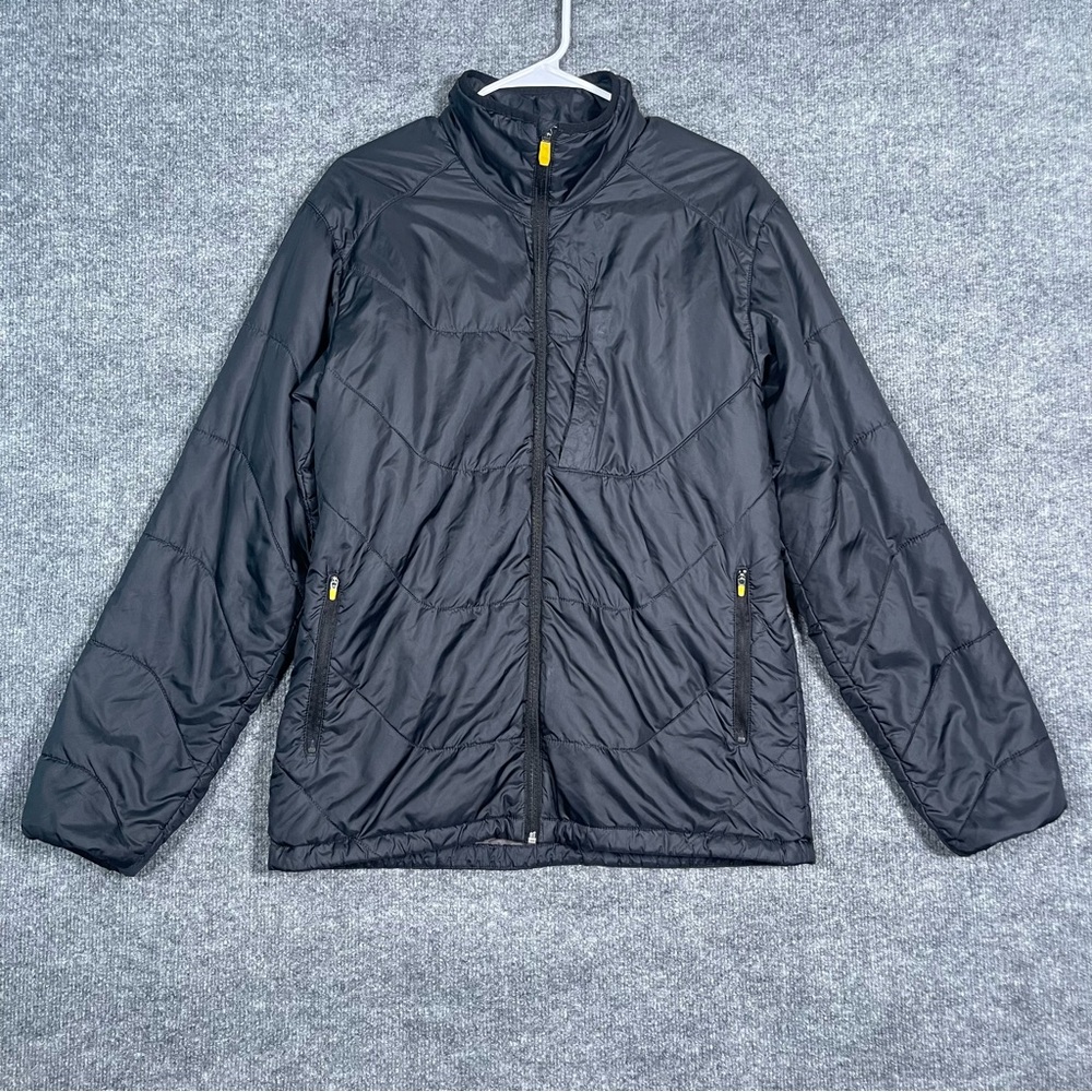 Merrell Womens Large Black Lightweight Cinch Thin Puffer Jacket Active Gorpcore‎